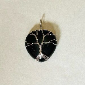 Black Onyx Tree of Life Necklace
